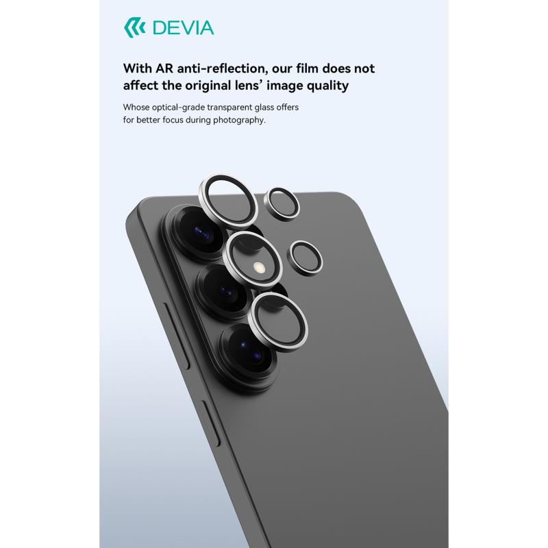 Devia Full Face Aluminum Protective Cover for Samsung Galaxy S26 Ultra 5G Peak Camera Lens Black