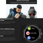 Smartwatch Hammer Watch 2 1.5" Μαύρο-Πορτοκαλί