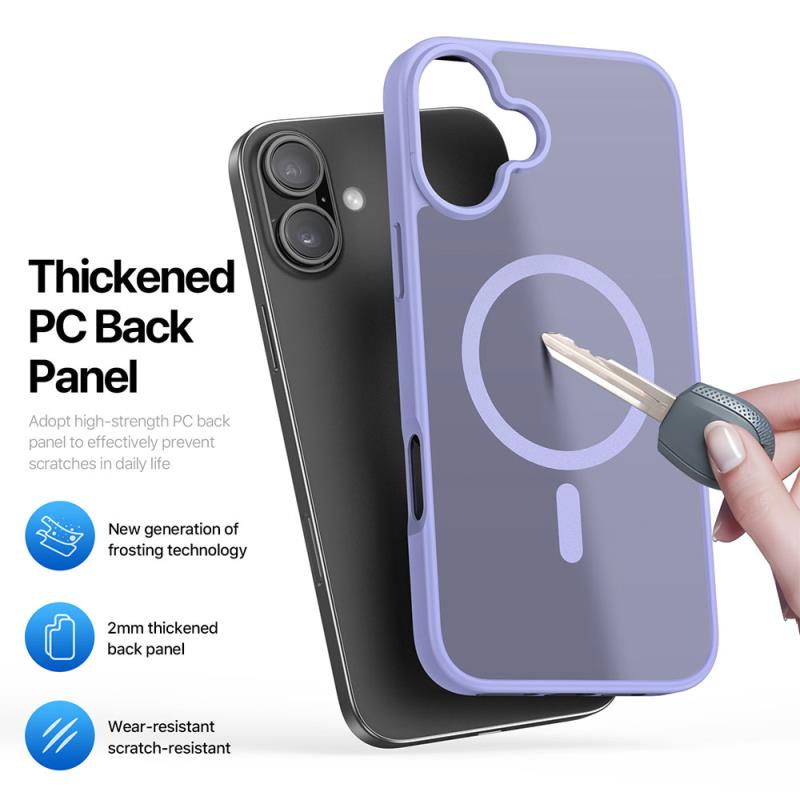 Θήκη TPU & PC Dux Ducis Apple iPhone 16 Magnetic MagSafe Yind Μαύρο