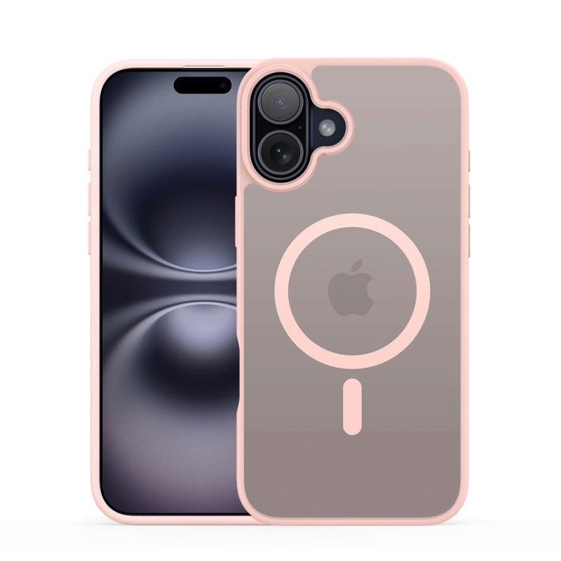 Θήκη TPU & PC Dux Ducis Apple iPhone 16 Magnetic MagSafe Yind Ροζ