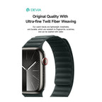 Λουράκι Devia Fiber Magnet Apple Watch (44/ 45/ 46/ 49mm) Deluxe Ανοιχτό Καφέ