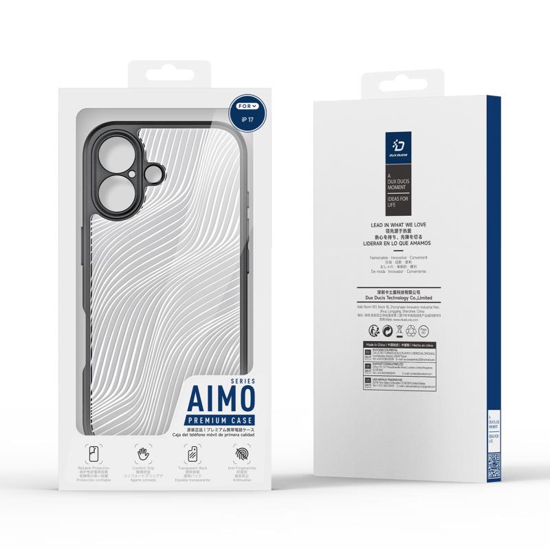 Θήκη TPU & PC Dux Ducis Aimo Magnetic MagSafe με Stand Apple iPhone 17 Μαύρο