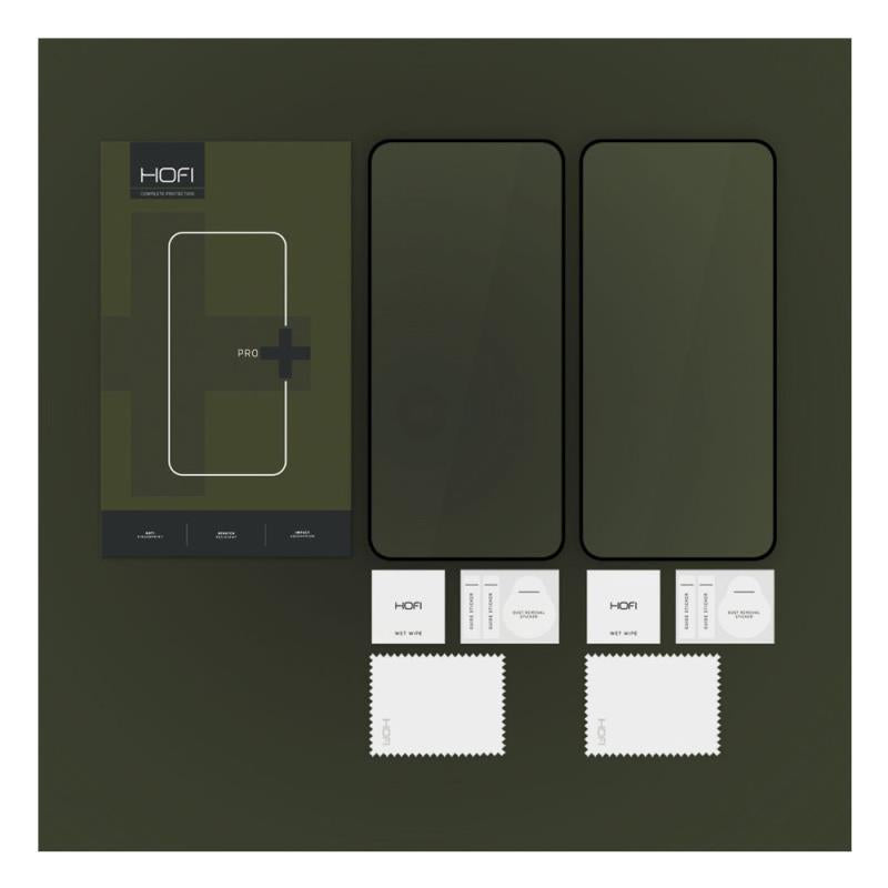 Tempered Glass Full Face Hofi Pro+ Samsung Galaxy S25 5G Μαύρο (2 τεμ.)