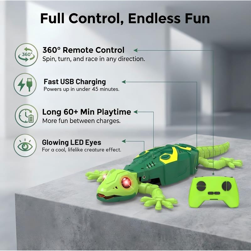 Τηλεκατευθυνόμενη Σαύρα Gecko Maxlife MXRG-100 Πράσινο