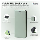 Θήκη Flip Book inos Xiaomi Redmi Note 14 4G Foldio Μαύρο