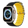 Λουράκι Devia Sport6 Silicone Apple Watch (38/ 40/ 41/ 42mm) Two-Tone Deluxe Μαύρο-Κίτρινο