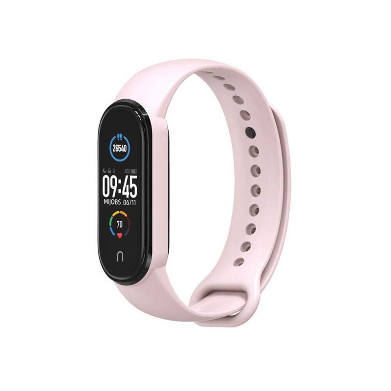 Λουράκι Xiaomi Mi Band 4/ Mi Band 5/ Mi Band 6 Παστέλ Ροζ (Ασυσκεύαστο)