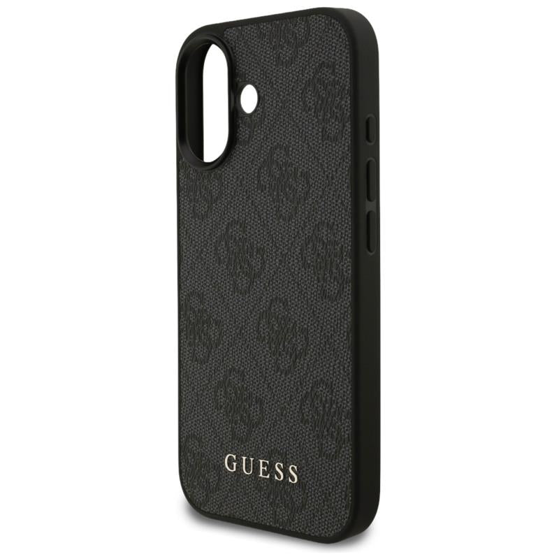 Θήκη PU Guess Apple iPhone 17 Hardcase Classic 4G Μαύρο