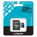 Κάρτα μνήμης Micro SDXC C10 UHS-I U3 Kingston Canvas Select Plus 200MB/s 256GB + 1 ADP