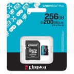 Κάρτα μνήμης Micro SDXC C10 UHS-I U3 Kingston Canvas Select Plus 200MB/s 256GB + 1 ADP