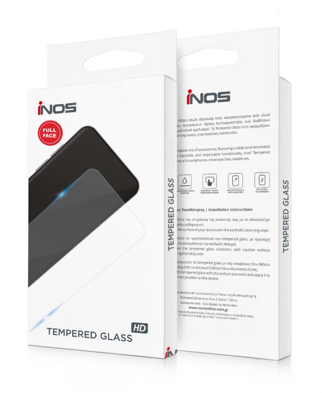 Tempered Glass Full Face inos 0.33mm Xiaomi Poco C75/ Redmi 14C Μαύρο
