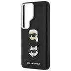 Θήκη TPU Karl Lagerfeld Samsung Galaxy S26 Ultra Wrapped Leather Saffiano with K&C Head Pin Μαύρο