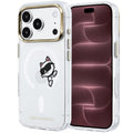 Θήκη PC/TPU Karl Lagerfeld Magsafe Apple iPhone 18 Pro Max/ 17 Pro Max IML Peekaboo Print & Metal Frame Choupette Διάφανο