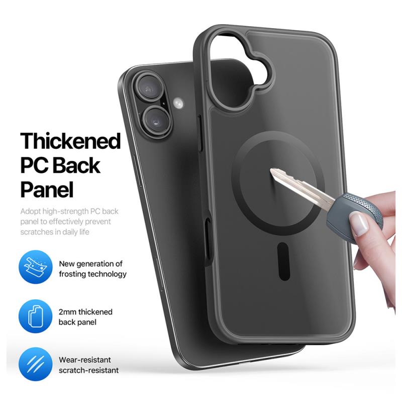 Θήκη TPU & PC Dux Ducis Apple iPhone 16 Plus Magnetic MagSafe Yind Μαύρο