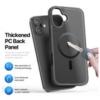 Θήκη TPU & PC Dux Ducis Apple iPhone 16 Plus Magnetic MagSafe Yind Μαύρο