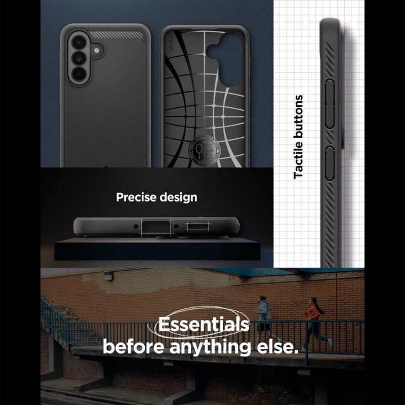 Θήκη Soft TPU Spigen Samsung Galaxy A57 5G Rugged Armor Μαύρο