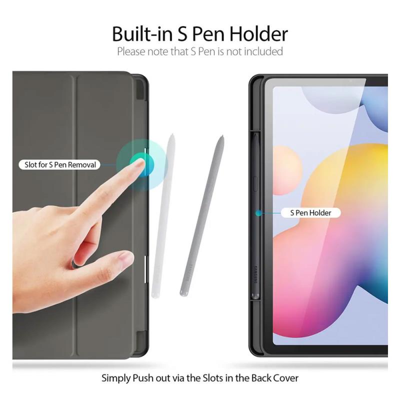 Θήκη TPU Flip Shock Proof Dux Ducis Domo Samsung Galaxy Tab S6 Lite 10.4" (2022/2024) Wi-Fi/ 4G Μαύρο