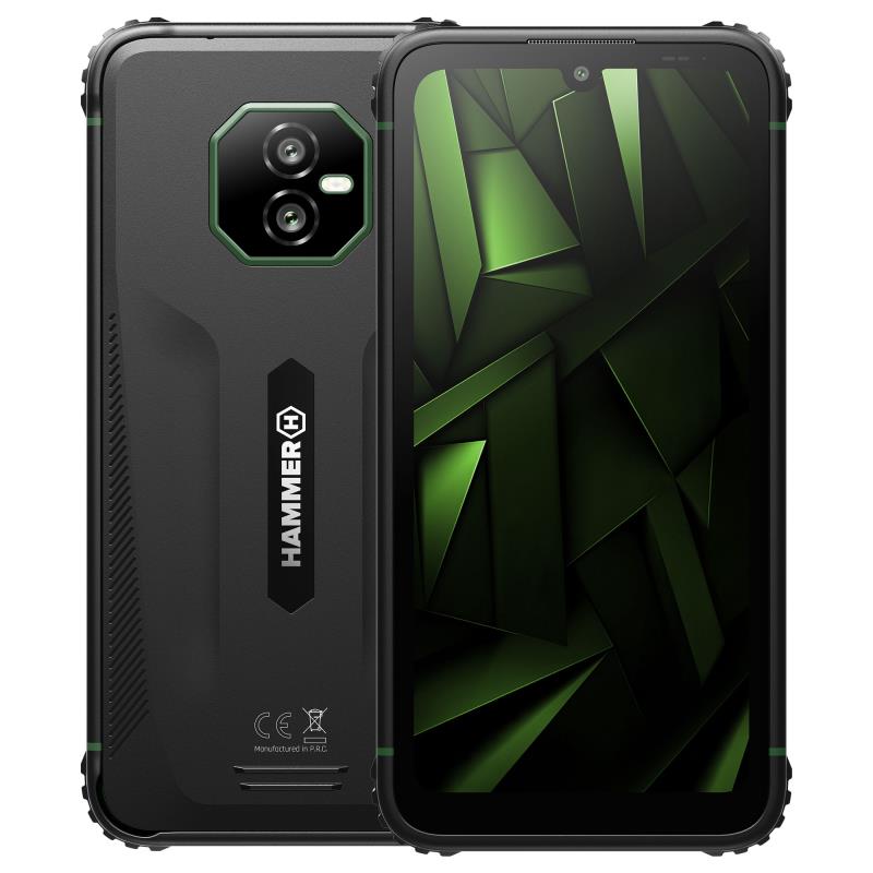 Κινητό Τηλέφωνο Hammer Ranger (Dual SIM) 128GB 6GB RAM Μαύρο-Πράσινο