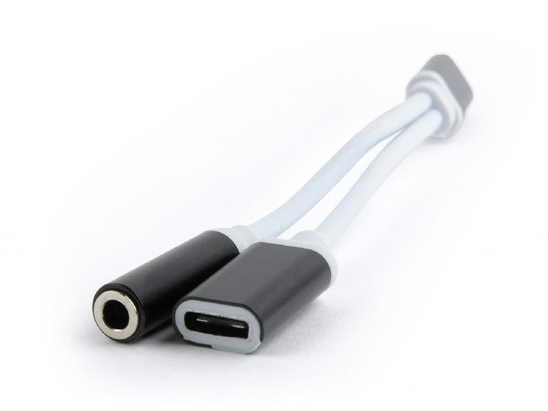 CABLEXPERT ΚΑΛΩΔΙΟ TYPE-C ΣΕ 3.5mm STEREO+POWER ΜΑΥΡΟ