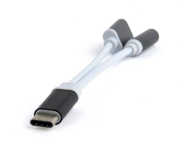 CABLEXPERT ΚΑΛΩΔΙΟ TYPE-C ΣΕ 3.5mm STEREO+POWER ΜΑΥΡΟ