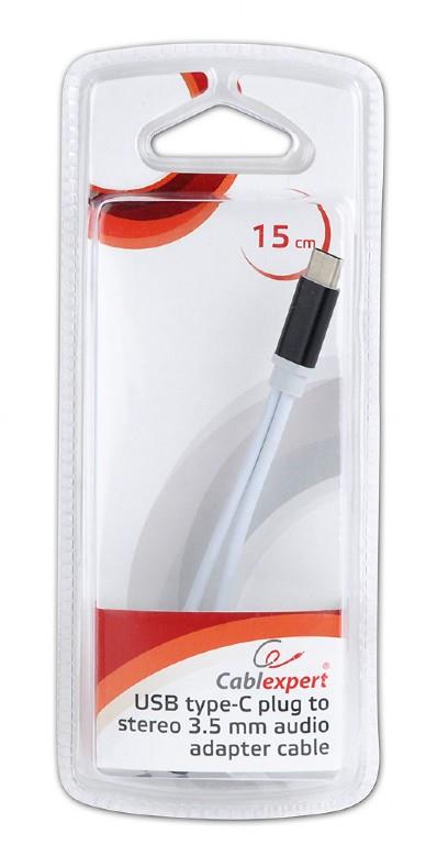 CABLEXPERT ΚΑΛΩΔΙΟ TYPE-C ΣΕ 3.5mm STEREO+POWER ΜΑΥΡΟ