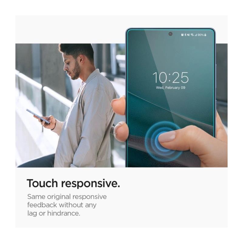 Tempered Glass Full Face Spigen Glas.tR EZ-FIT Samsung S938 Galaxy S25 Ultra 5G (2 τεμ.)