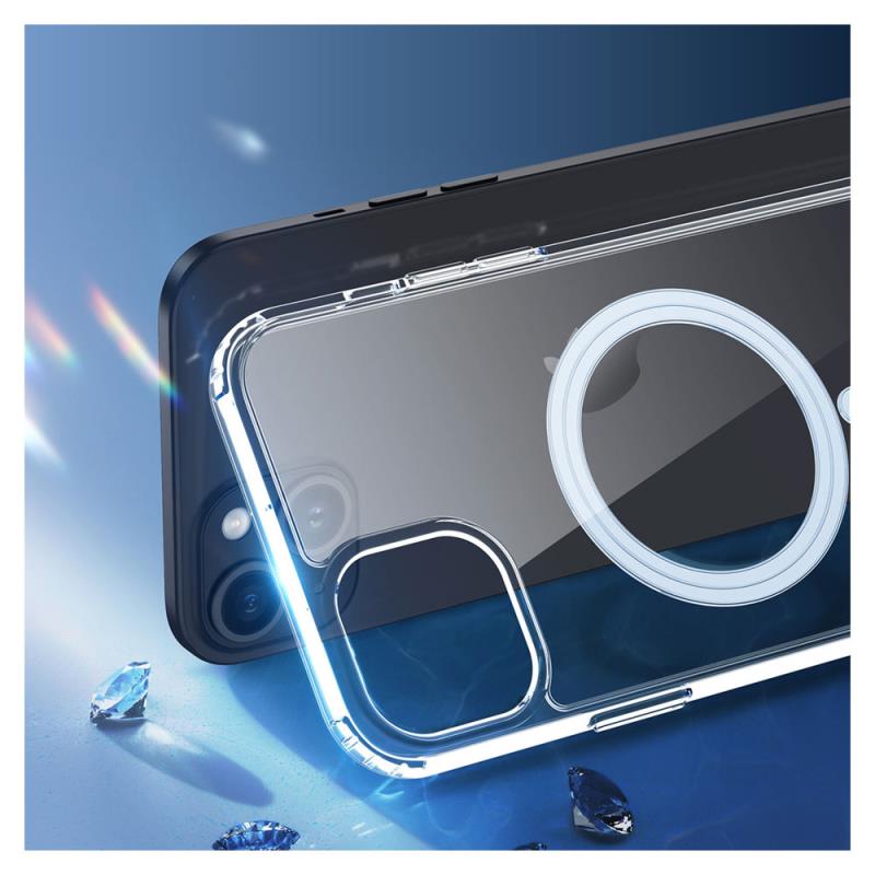 Θήκη TPU & PC Dux Ducis Apple iPhone 15 Plus Magnetic MagSafe Clin Διάφανο