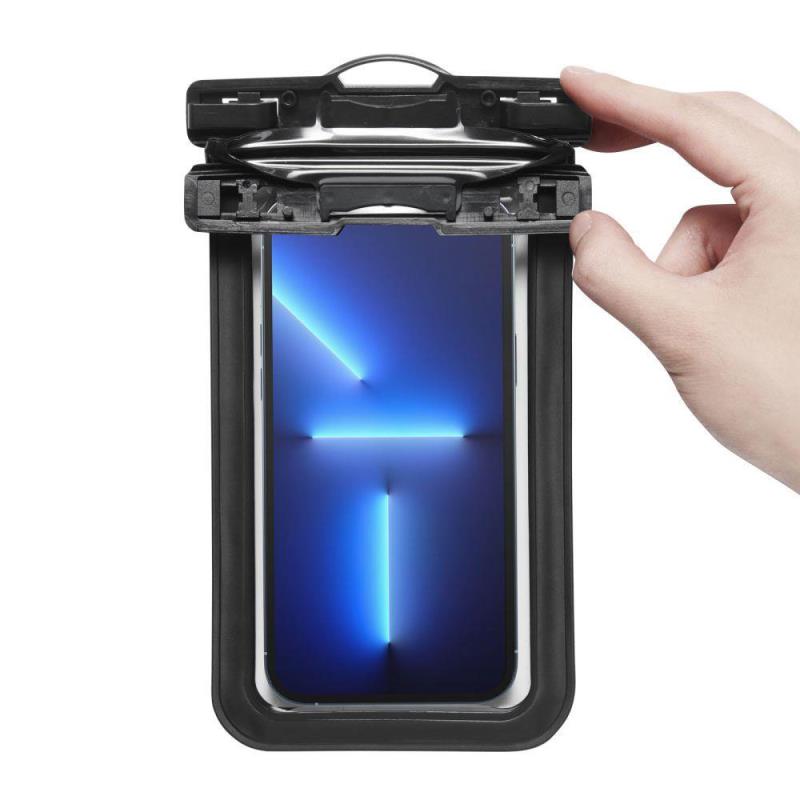 Universal Αδιάβροχη Θήκη Spigen A601 για Smartphones έως 6.9" Μαύρο (2 τεμ.)