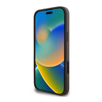 Θήκη PU Guess Apple iPhone 16 Pro Hardcase Classic Logo 4G Μαύρο