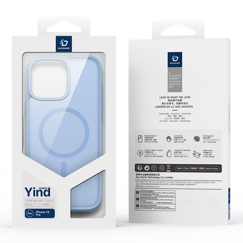 Θήκη TPU & PC Dux Ducis Apple iPhone 16 Pro Magnetic MagSafe Yind Μαύρο