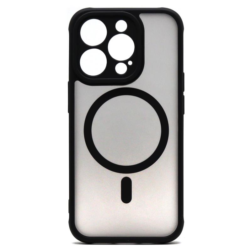 Θήκη TPU & PC inos Apple iPhone 15 Pro MagFlame Μαύρο