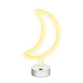 Neon LED Neolia NNE06 MOON (USB/Μπαταρίας & On/Off) με Stand Λεύκο