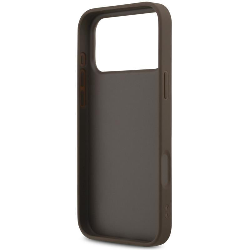 Θήκη TPU PC & Eco-Leather Guess Apple iPhone 18 Pro/ 17 Pro Hardcase Classic 4G Καφέ