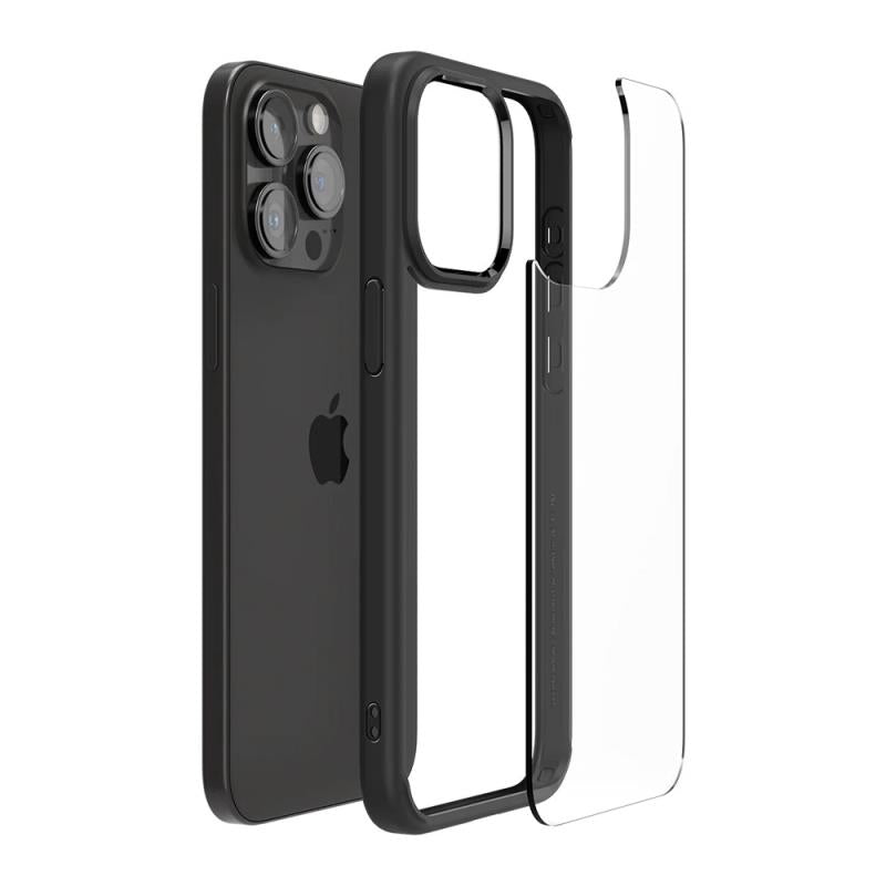 Θήκη TPU & PC Spigen Ultra Hybrid Apple iPhone 15 Pro Διάφανο-Μαύρο