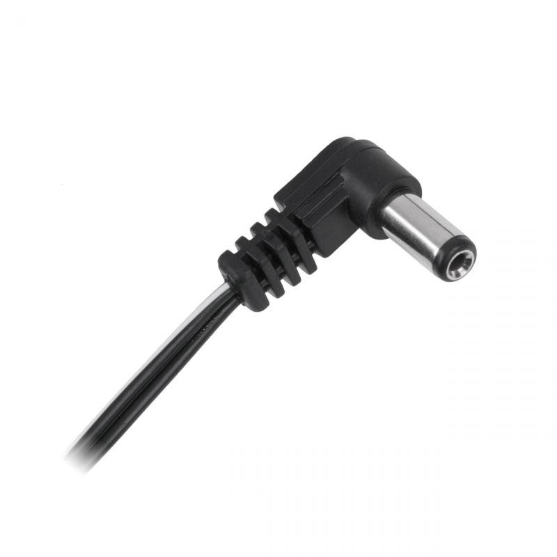 Υποδοχή καλωδίου + γωνιακό βύσμα DC 2,5x5,5mm