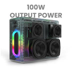 Φορητό Ηχείο Bluetooth HiFuture Music Box Karaoke BT 5.0 12000mAh 100W Μαύρο