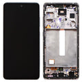 Screen with Touch Screen & Front Frame Samsung A528B Galaxy A52s 5G White (Original)