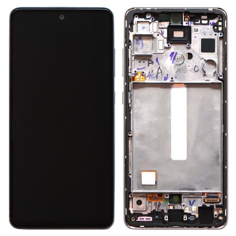 Screen with Touch Screen & Front Frame Samsung A528B Galaxy A52s 5G White (Original)
