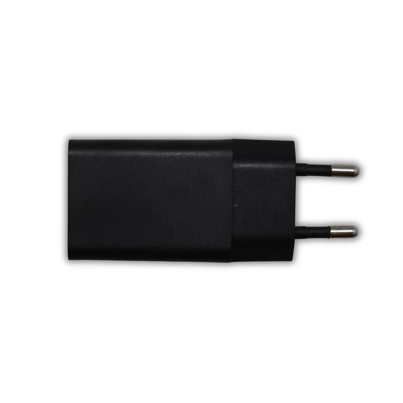 Φορτιστής Ταξιδίου με Έξοδο USB A 5W Μαύρο (Ασυσκεύαστο)