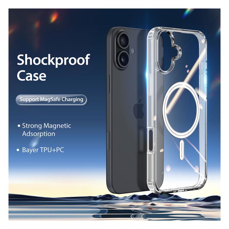 Θήκη TPU & PC Dux Ducis Apple iPhone 16 Plus Magnetic MagSafe Clin Διάφανο