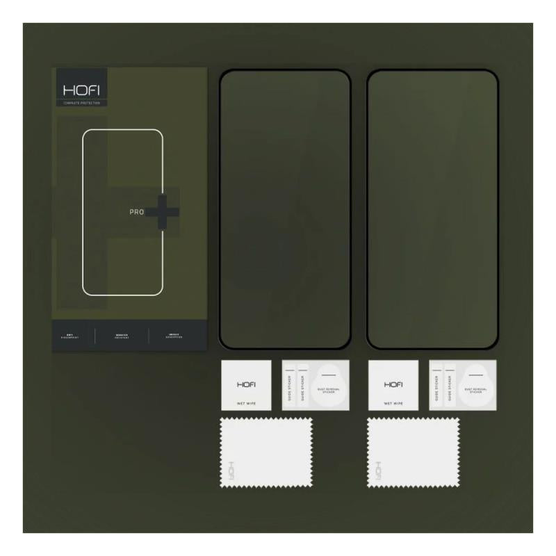 Tempered Glass Full Face Hofi Pro+ Samsung S721 Galaxy S24 FE 5G Μαύρο (2 τεμ.)