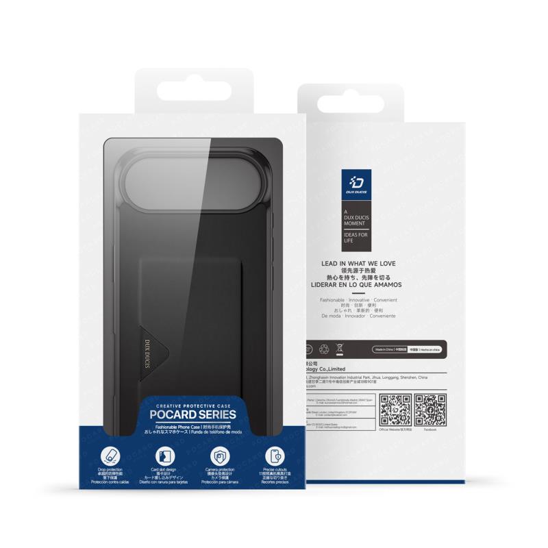 Θήκη TPU PU & PC Dux Ducis Pocard Apple iPhone Air Μαύρο
