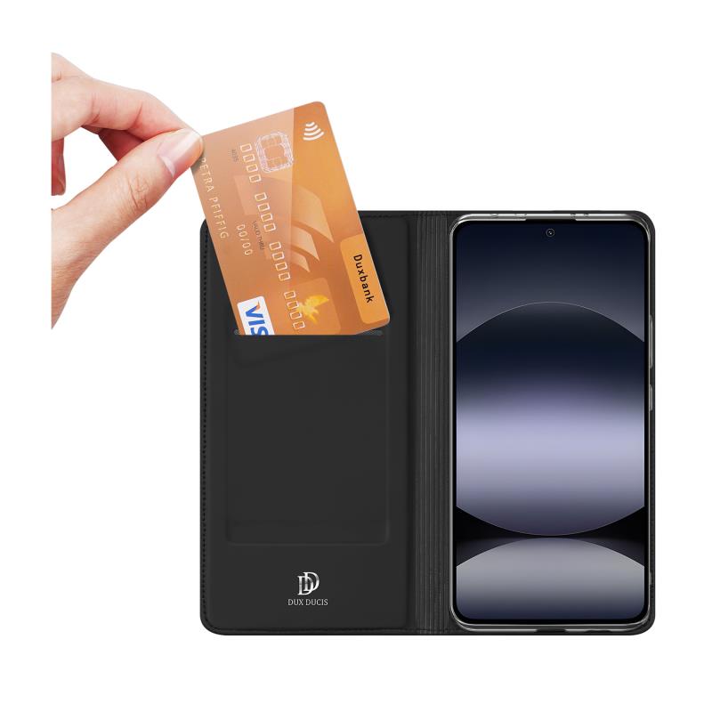 Θήκη Flip Dux Ducis Xiaomi Redmi Note 14 4G Skin Pro Μαύρο