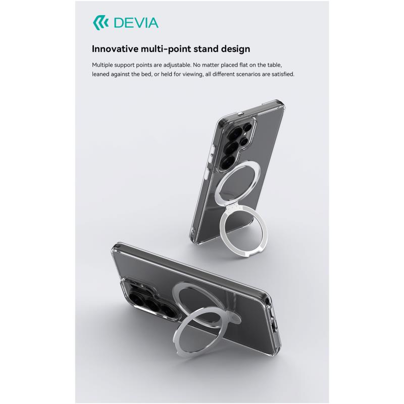 Θήκη TPU & PC Devia Samsung Galaxy S26 Ultra 5G Magnetic Shock Proof με Stand Clean Διάφανο