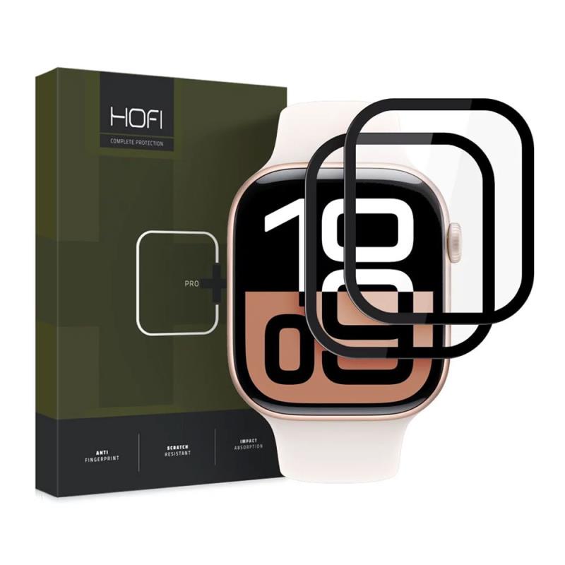 Hybrid Nano Glass Hofi Pro+ Apple Watch 10/ 11 42mm Μαύρο (2 τεμ.)
