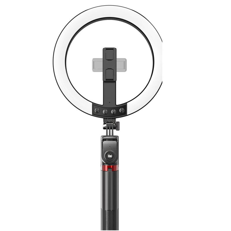 Φωτιστικό Selfie LED Ring Lamp Blavec Aura P-50 με Τρίποδο & Τηλεχειριστήριο για Κινητά Μαύρο