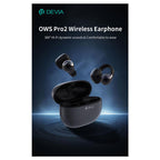 True Wireless Ακουστικά Bluetooth Devia EM402 OWS Pro2 Clip-On Μωβ