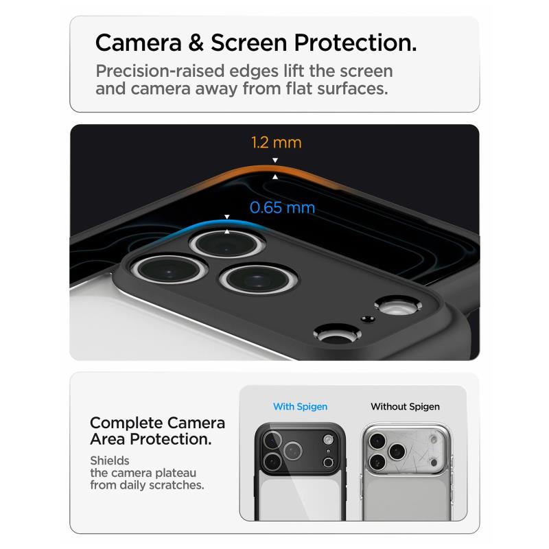 Θήκη TPU & PC Spigen Apple iPhone 18 Pro/ 17 Pro Ultra Hybrid Μαύρο