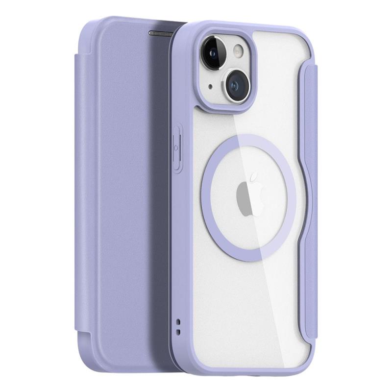 Θήκη Flip Dux Ducis Apple iPhone 15 Plus Wallet Skin X Pro Μωβ
