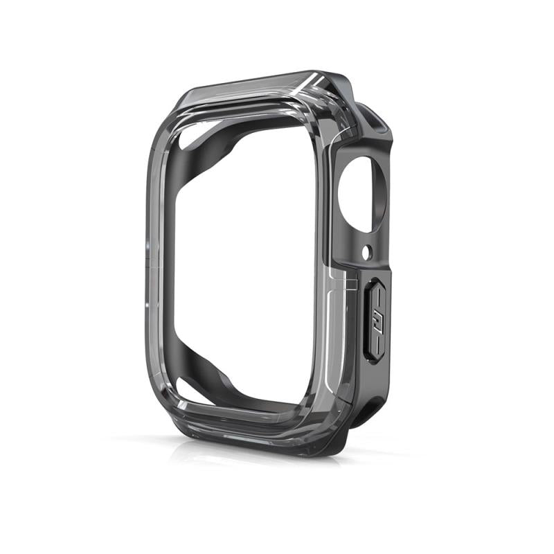 Θήκη TPU & PC Devia Sport Apple Watch 7/ 8/ 9 41mm Shock Proof Φιμέ Μαύρο